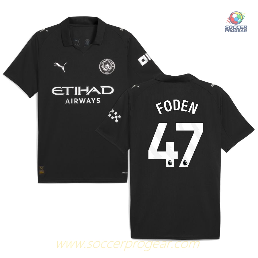 Manchester City Away Team Soccer Shirt 2025/26 Collection Foden