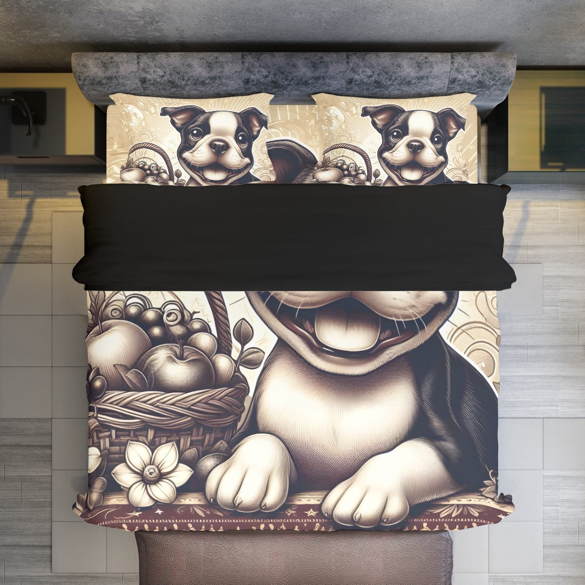 Duvet Cover Set For Boston Terrier Lovers Winter Wear | Vet-recommended