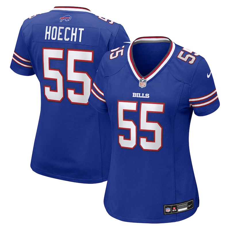 None Michael Hoecht Team Captain BUF Bills Officially Licensed Jersey