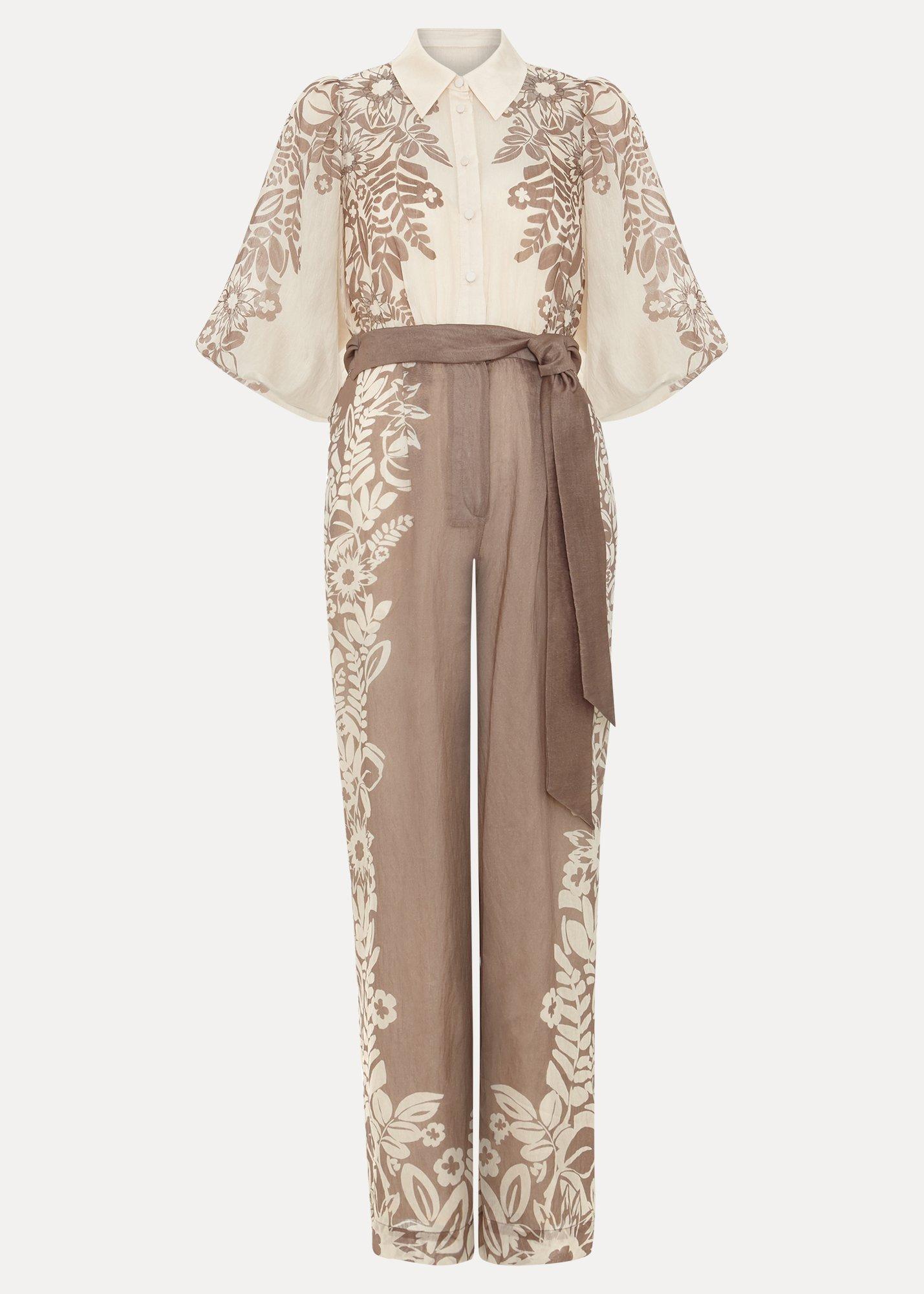 Petite Lilja Placement Floral Jumpsuit