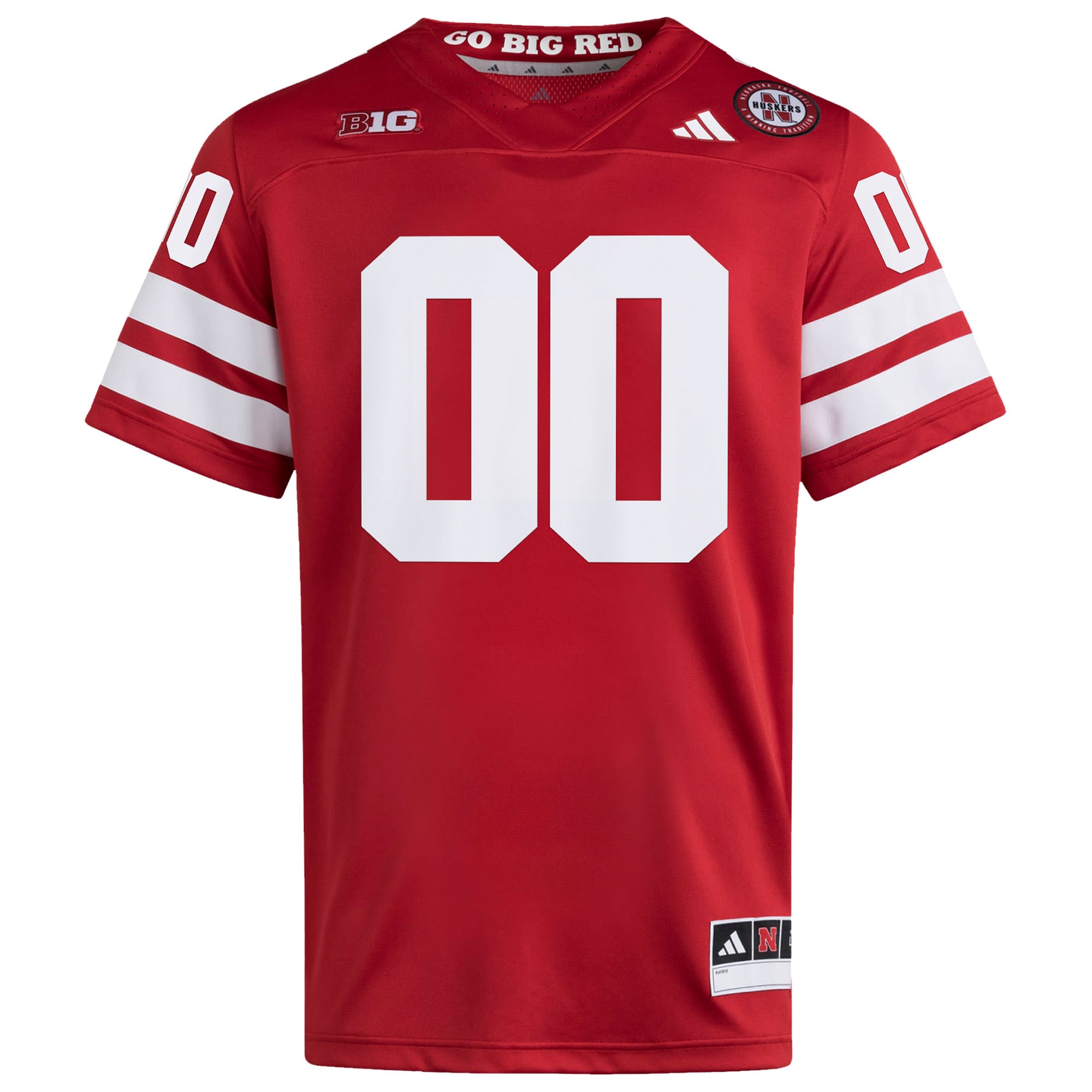 Nebraska Huskers Custom Home Premier 2026 Season Football Jersey - Scarlet