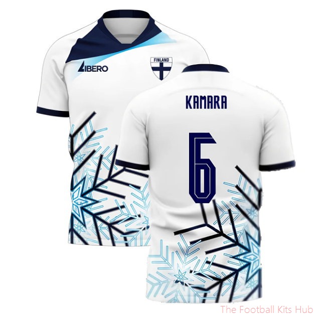 [LK] Finland 2025/26 Home Football Kit (Libero) (KAMARA 6)
