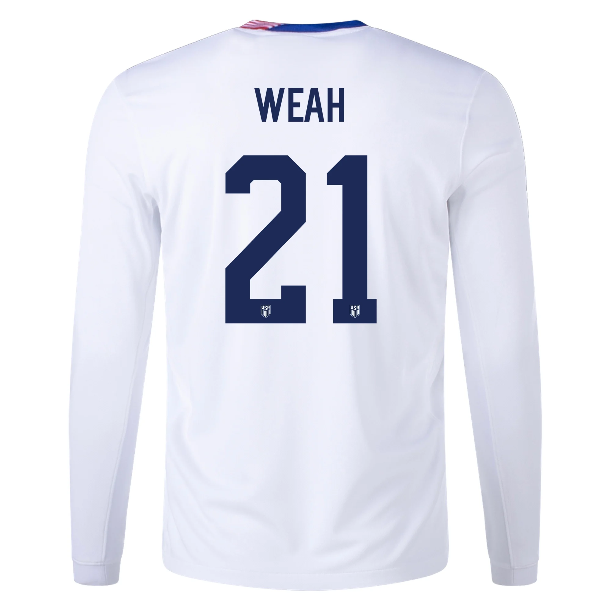 USA Timothy Weah 2024-2025 Season Home Jersey –  Edition S