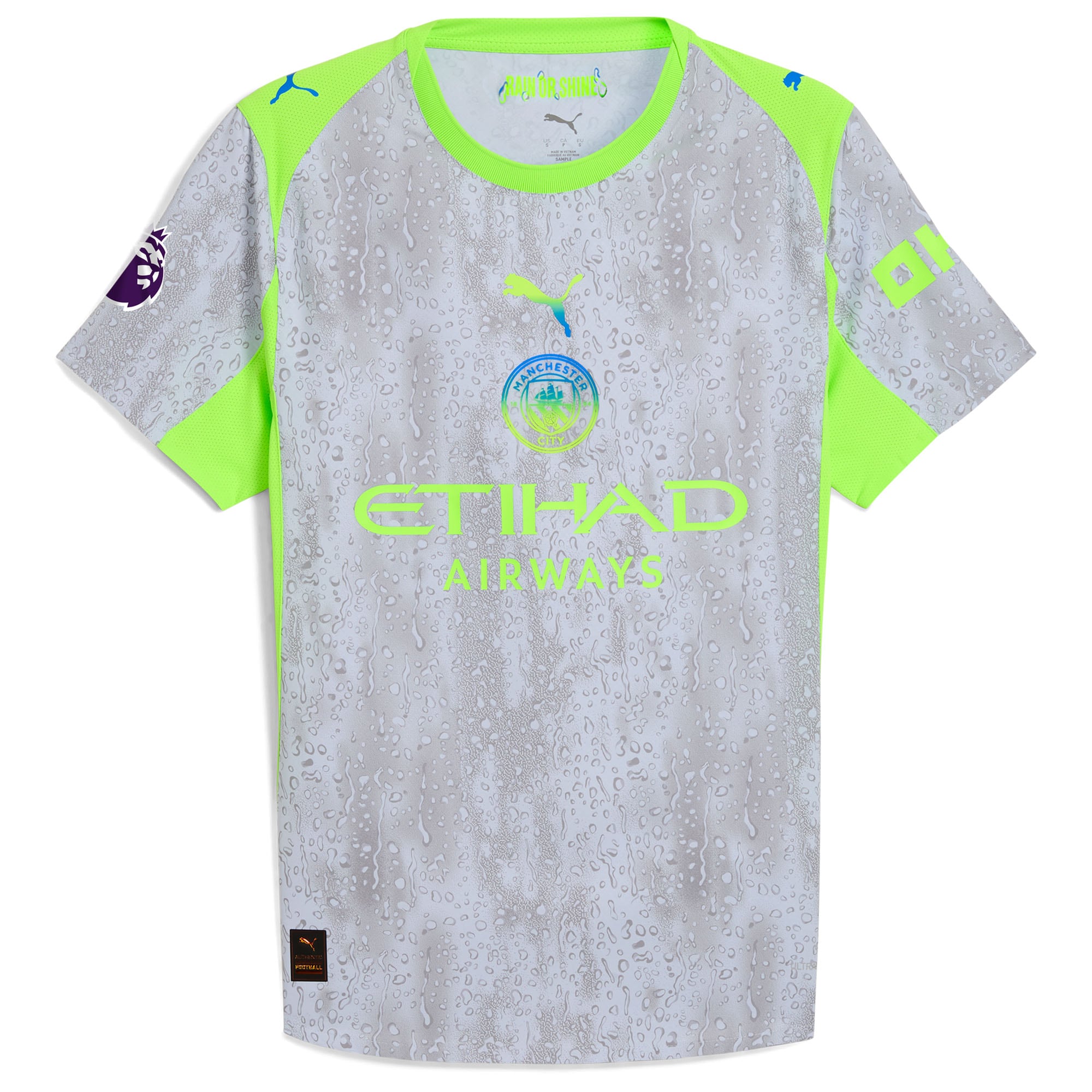 [SJH] Manchester City 2025/26 Third Authentic Jersey - Green/Neon Green