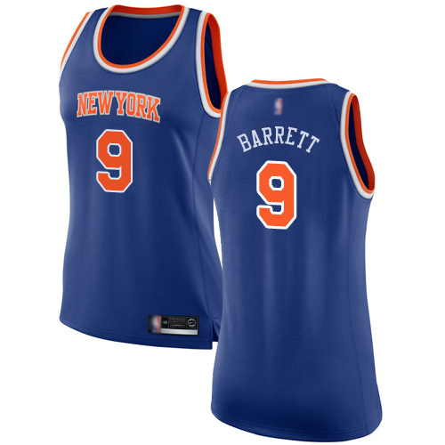 NYK Blue Nike Y. Knicks #9 NBA Jersey Premium Quality NBA Fan Apparel