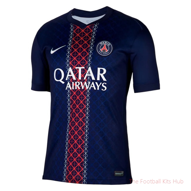 2025-2026 Paris Saint-Germain Home Shirt Custom Name Team Jersey