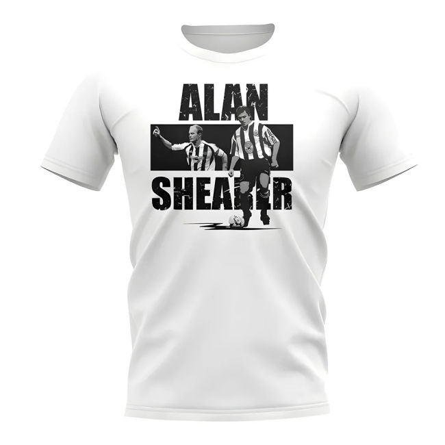 Alan Shearer Player Collage T-Shirt (White) | Player Issue