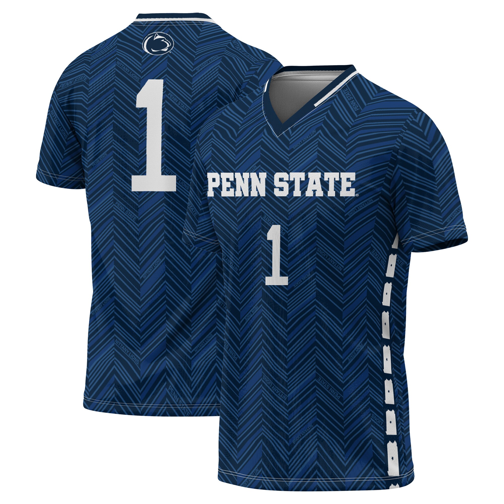 [SJH] Penn State Nittany Lions GameDay Greats Lightweight Soccer Fashion Jersey - Navy