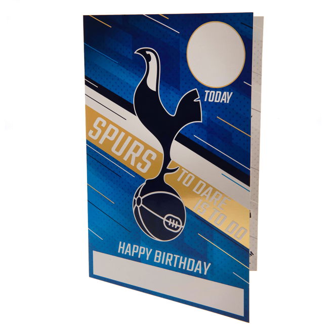 Tottenham Hotspur FC Birthday Card With Stickers (Fan Favorite)