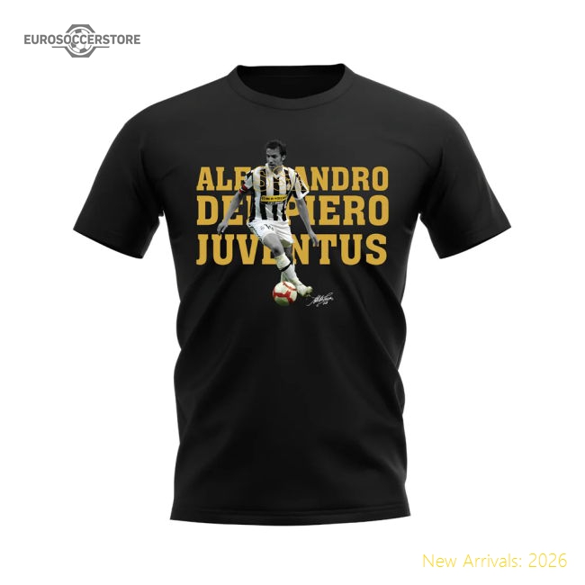 Alessandro Del Piero Juve Player Tee (black) - Fan Collection