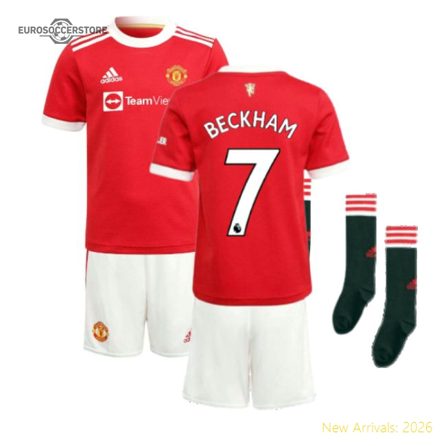 2021-2022 Man Utd Home Mini Kit (Beckham 7) Supporter Version