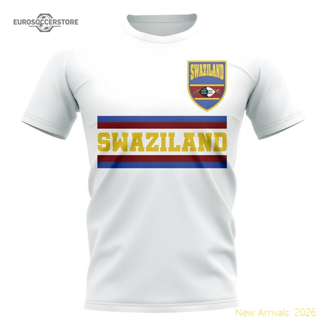 Elite Swaziland Core Football Country T-shirt (white) - Match Quality