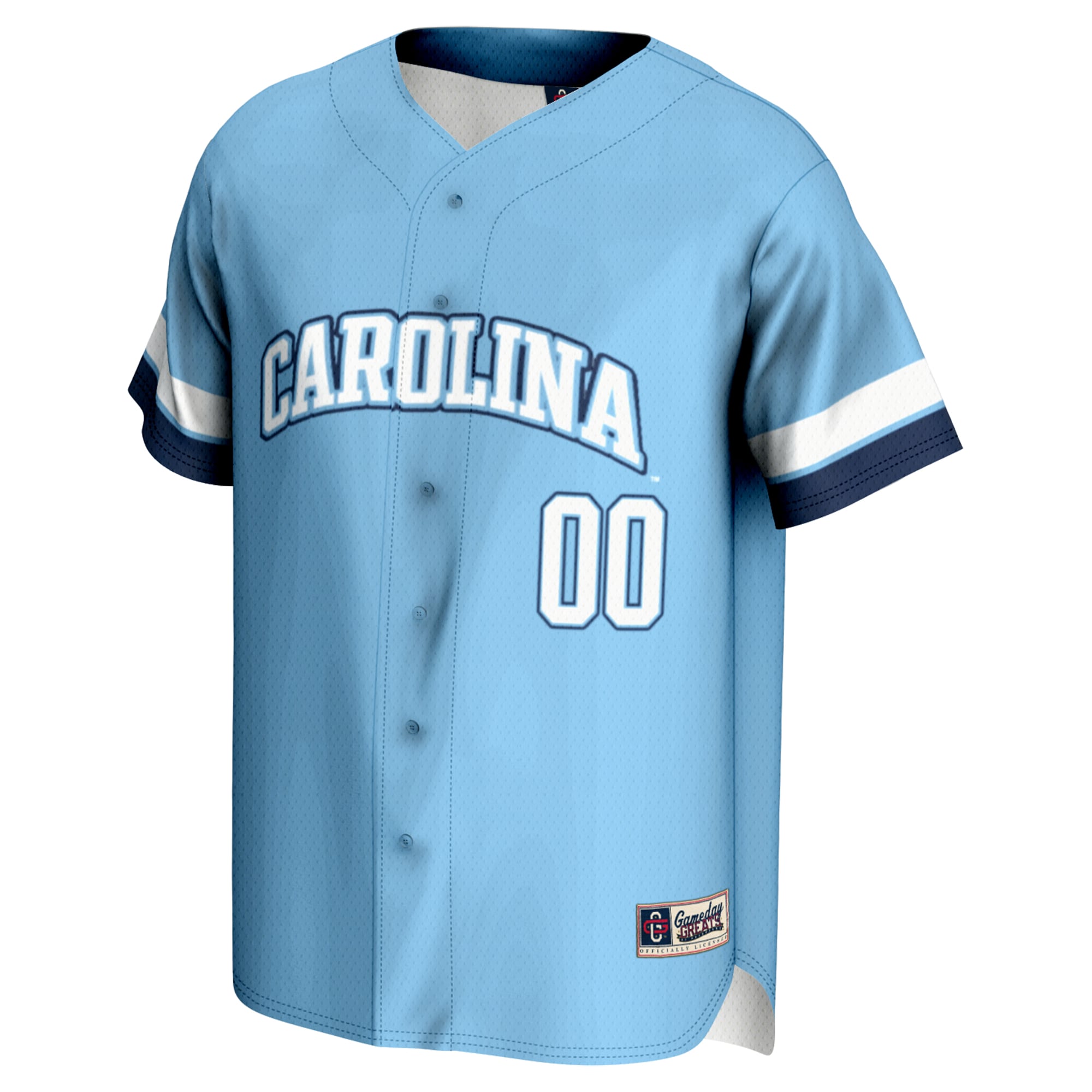 [DDG] North Carolina Tar Heels GameDay Greats Youth NIL Pick-A-Player Lightweight Baseball Jersey - Carolina Blue