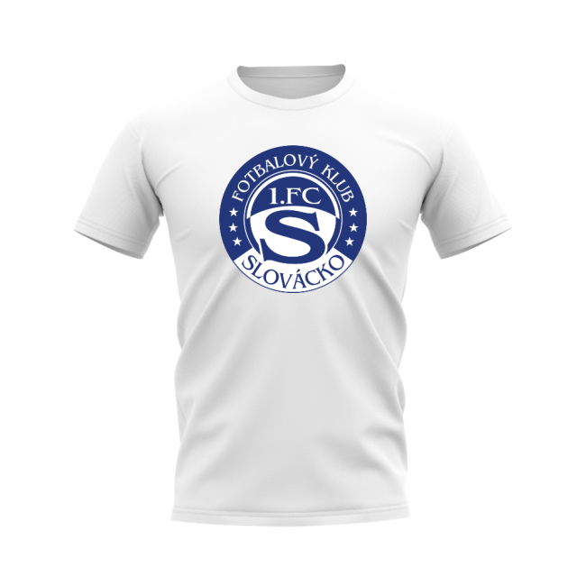 Slovacko Badge T-Shirt Vibrant White Club Fan Merchandise