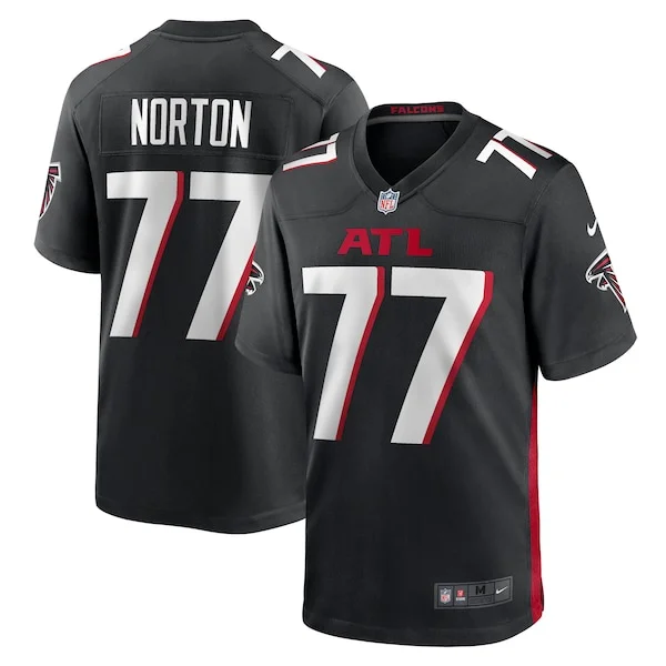 None Storm Norton Game Jersey - Black | NFL Player Jersey | NFL Footba