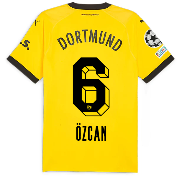 Borussia Dortmund Patches 2023-2024 UCL Home Jersey – Authentic Shirt