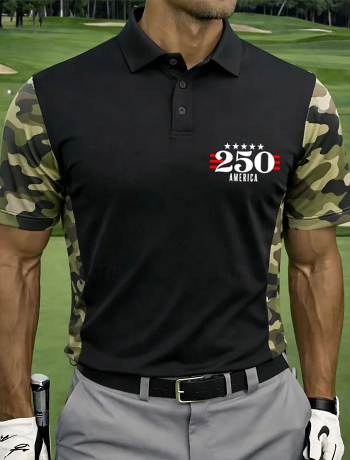 Men's Sun 4th of July U.S. 250th Anniversary Eagle Shirt Summer Shirt Button Up Shirt Short Sleeve Patriotic Outdoor Holiday Summer Spring Turndown 3D Print Collared Shirts Front One Pocket Blue