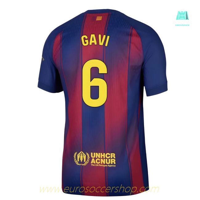 2025-2026 Barcelona Authentic Home Shirt (Gavi 6)