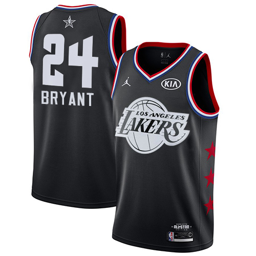 Lakers Black Angeles Lakers #24 Jordan Jersey - Cost-Effective