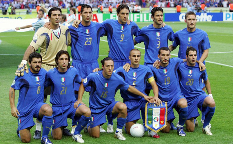 Premium Genuine Durable 2006 World Cup Italy Home Retro Shirt