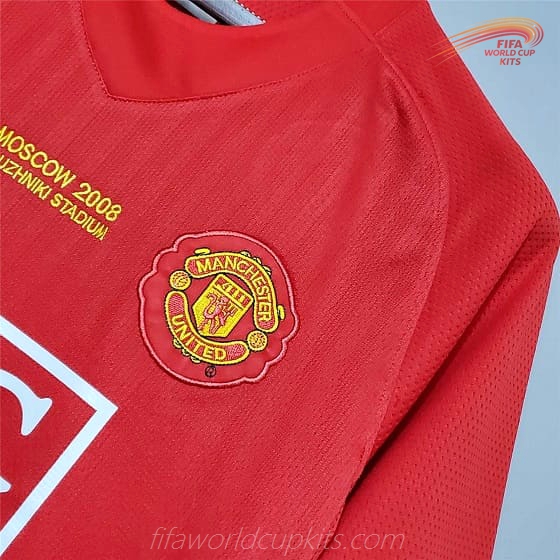 Manchester United 07-08 Home UCL Final Football Kit