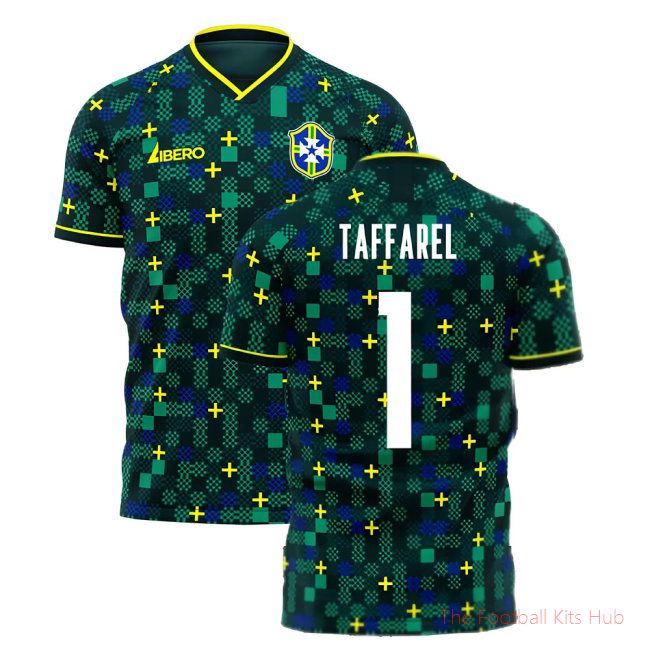 [JED] Brazil 2025/26 Third Football Kit (Libero) (TAFFAREL 1)