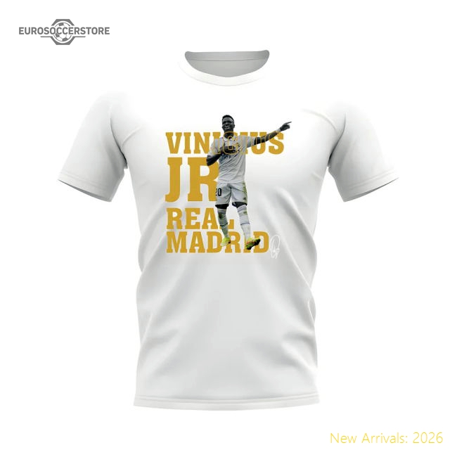 Superior Vinicius Jr Real Madrid Player Tee (white) - Concept Creation