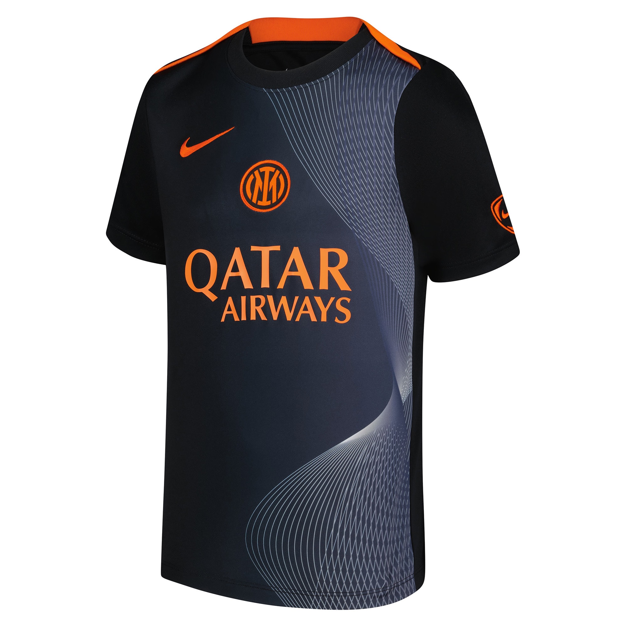 [SJH] Inter Milan Youth 2025/26 Third Academy Pro Pre-Match Dri-Fit Jersey Top - Black