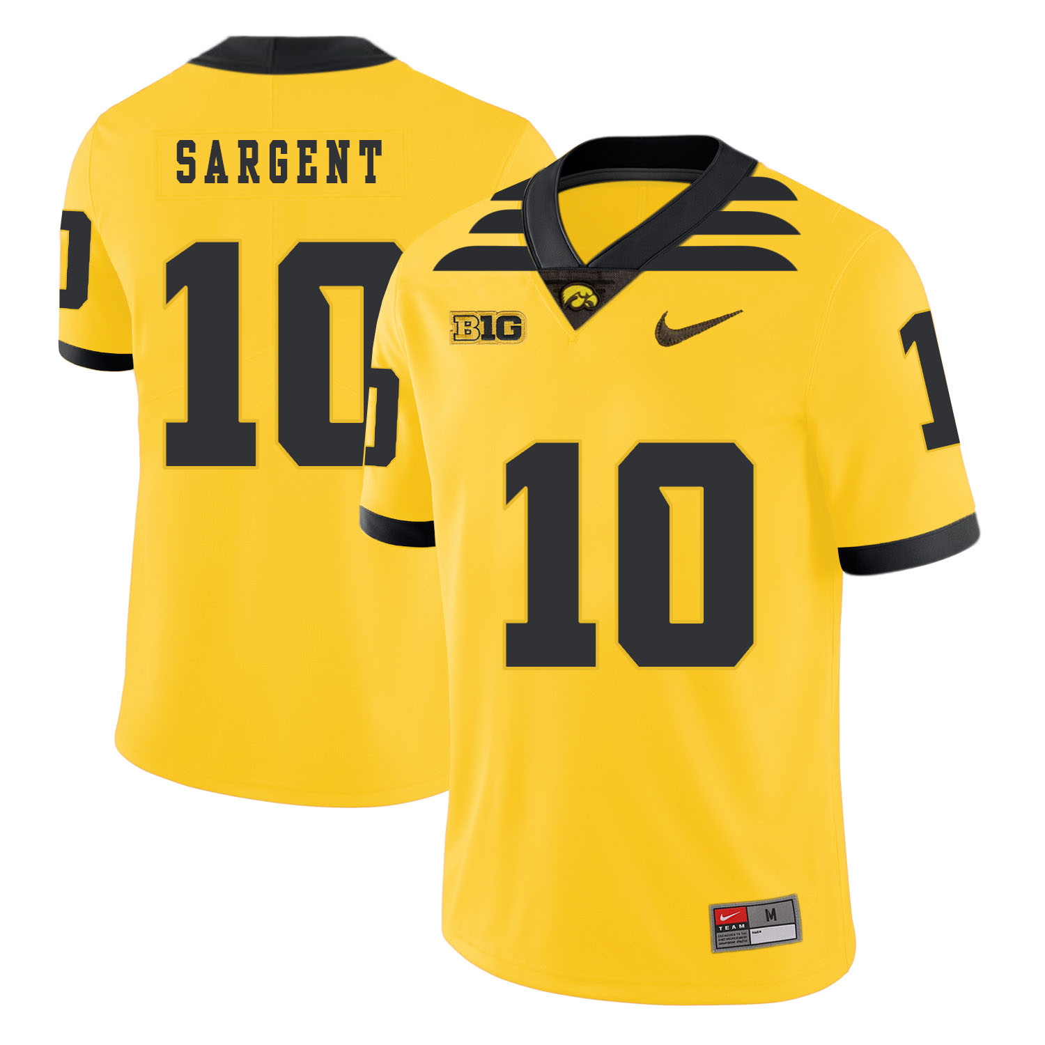 Men's None Mekhi Sargent #10 comfortable Yellow 2024 alternate jersey