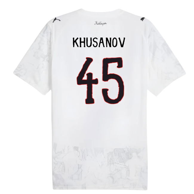 2025-2026 KIDSUPER x Manchester City CWC Shirt (White) (Khusanov 45)