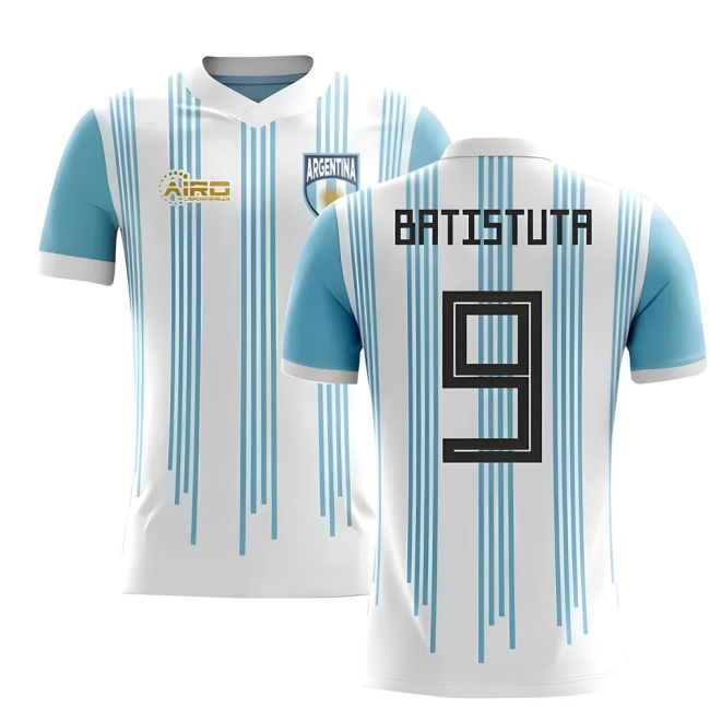 World 2025-2026 Argentina Home Concept Football Shirt (Batistuta 9)