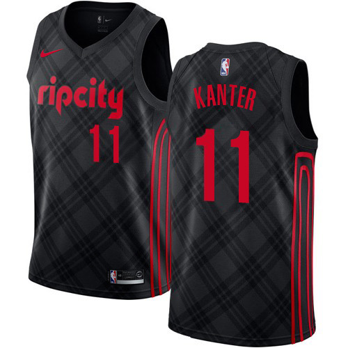 POR Enes Kanter #11 Performance 2024 City NBA Swingman Jersey Black