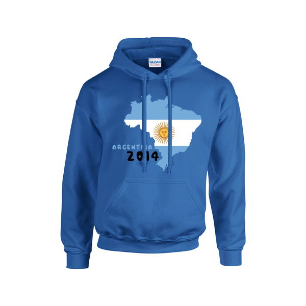 Performance-Driven Argentina 2014 Country Flag Hoody (Grey)