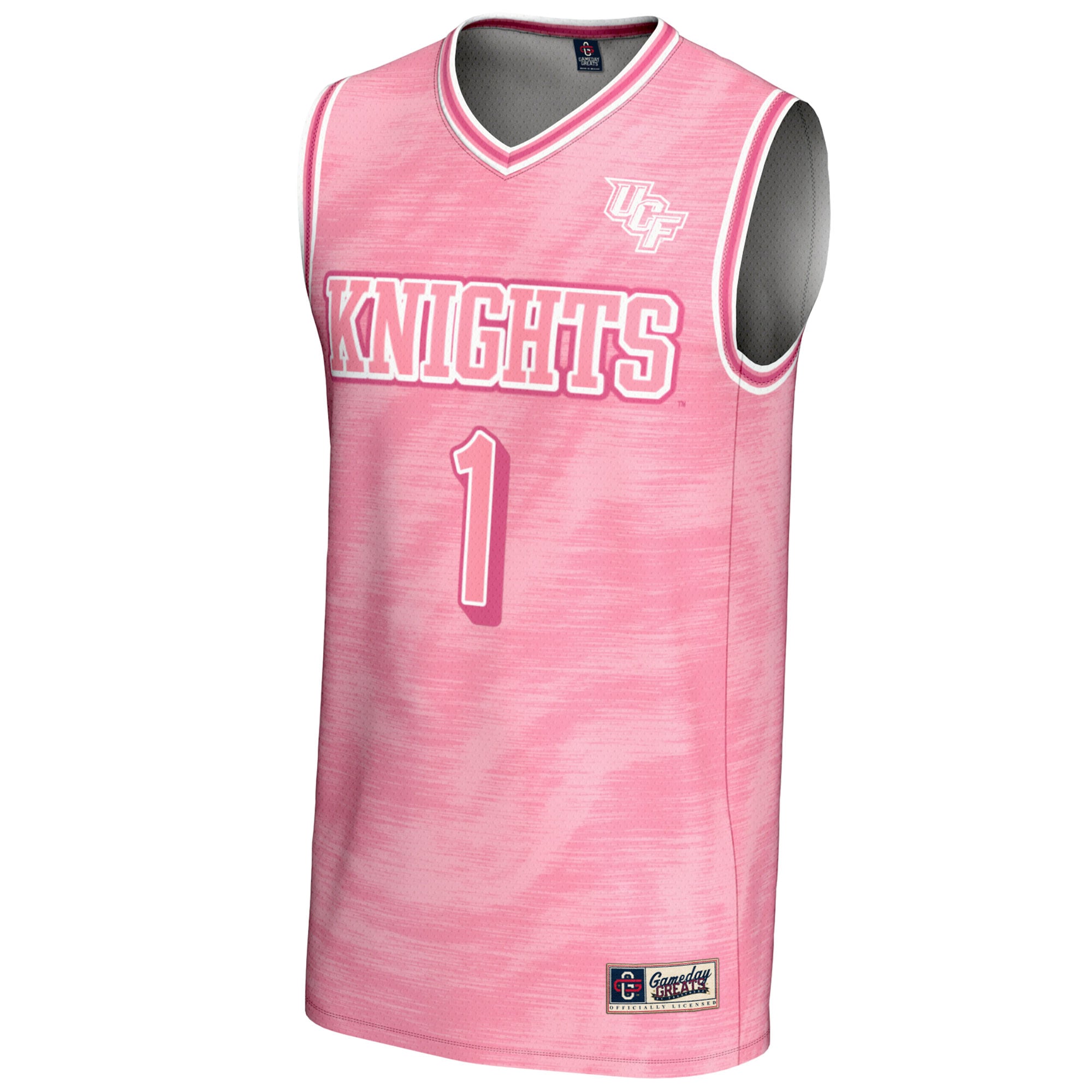[NJP] UCF Knights GameDay Greats Unisex Lightweight Basketball Fashion Jersey - Pink