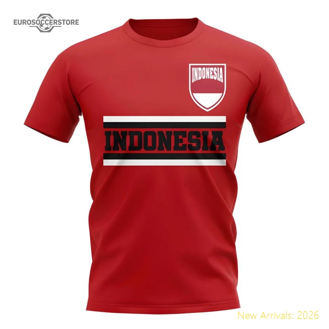 Indonesia Core Football Country T-shirt (red) - Official Design