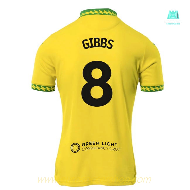 2025-2026 Norwich City Home Shirt (Gibbs 8)