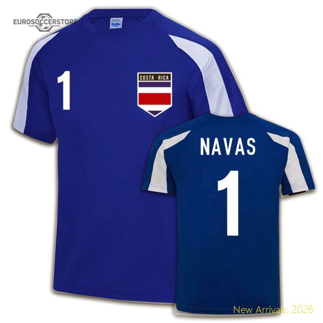 Costa Rica Sports Training Jersey (keylor Navas 1) - Official Design