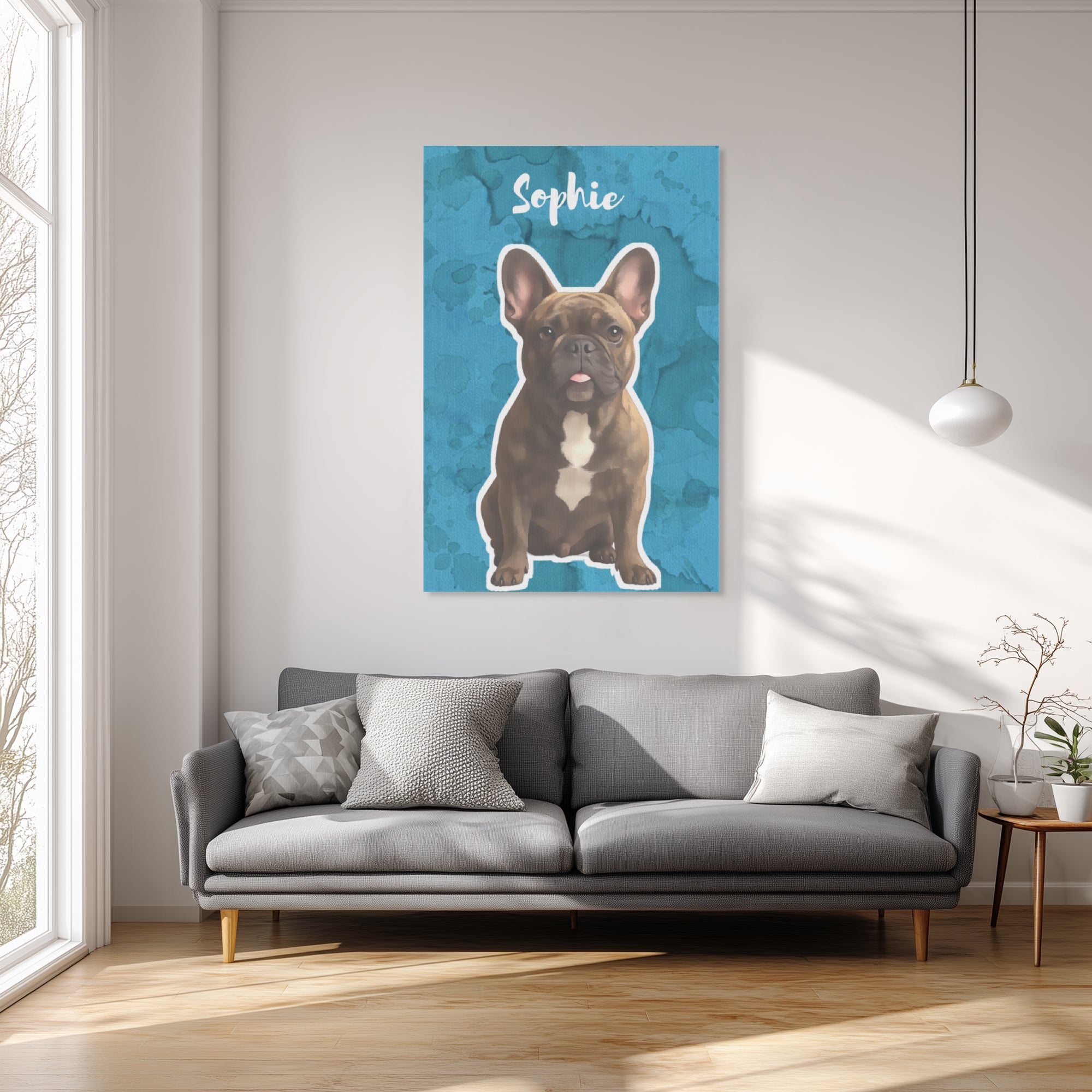 Milo - Personalized Vertical Canvas Painting