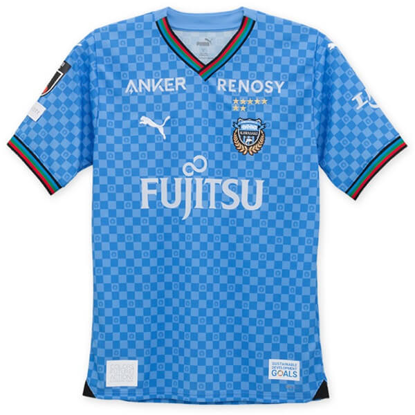 Moisture Wicking Kawasaki Frontale 202425 Home Soccer Shirt