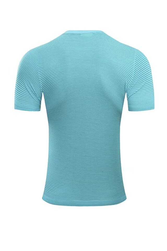 Barcelona 201718 Sky Blue Streak Polo Shirt - Official Replica 11969