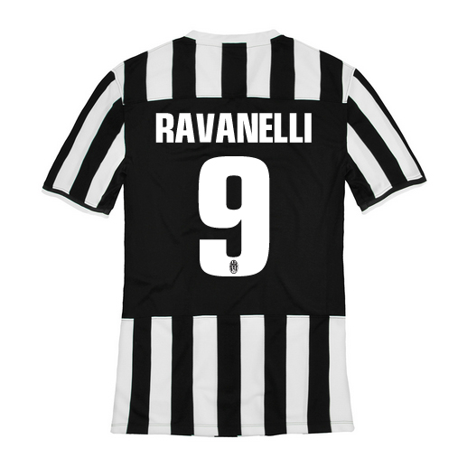13-14 Juventus 9 Ravanelli Home Jersey Shirt - Official Replica 1603