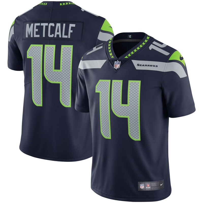 None DK Metcalf Record-Breaker SEA Seahawks Premium Material Jersey