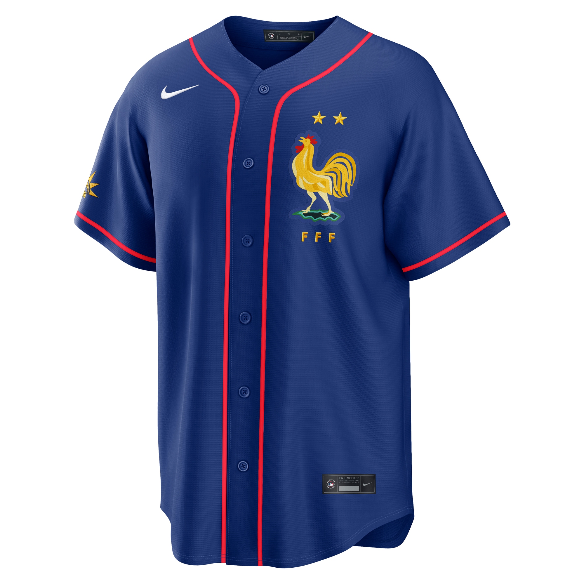 [SJH] France National Team x MLB Stadium Replica Jersey - Blue