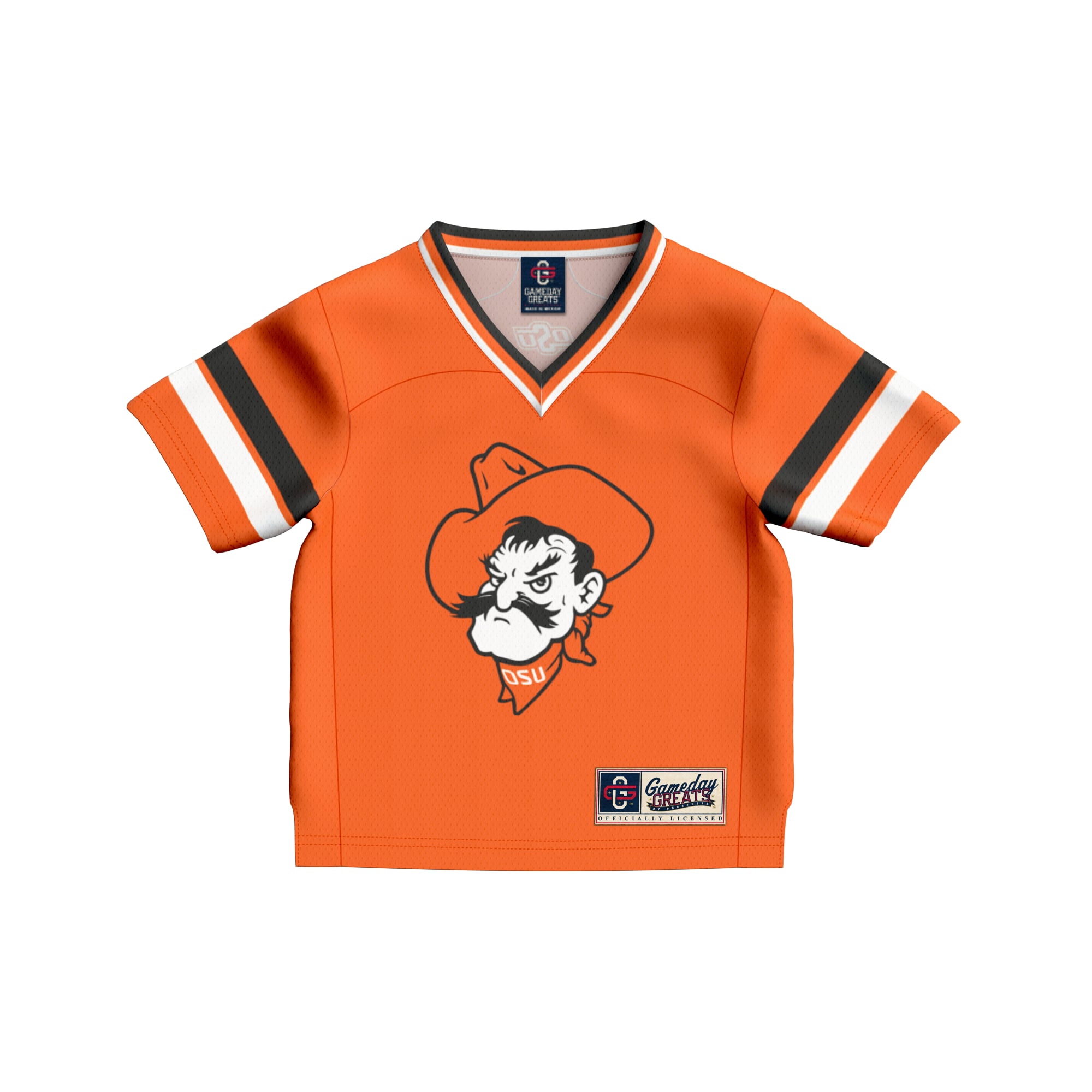 Infant #1 Orange Oklahoma State Cowboys Lightweight Collegiate Football Fashion Jersey