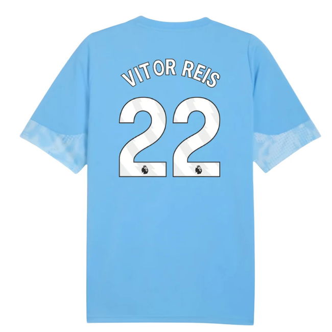 2025-2026 Man City Training Jersey (Light Blue) (Vitor Reis 22)