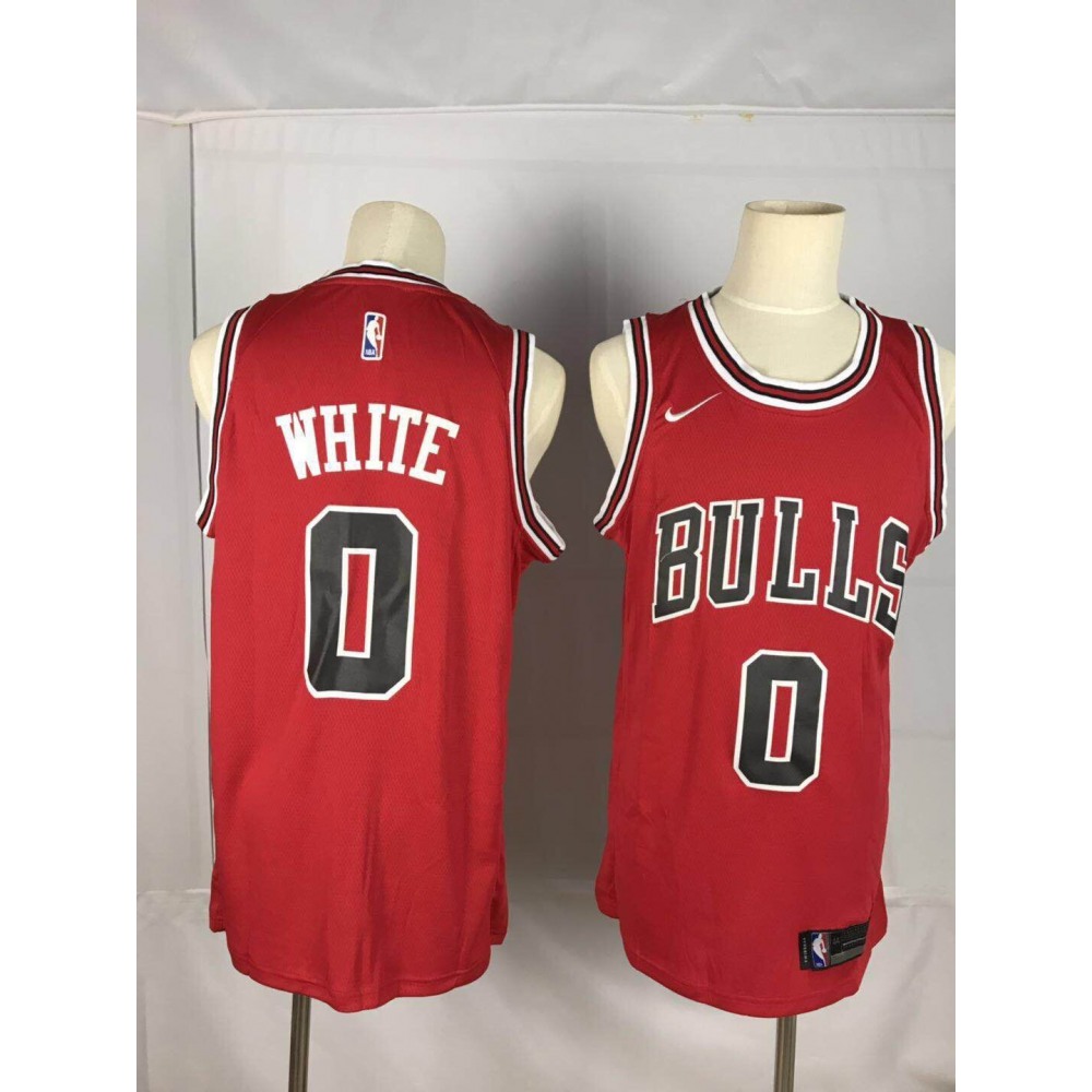 Chicago Bulls 0 White Jersey - Fan Favorite