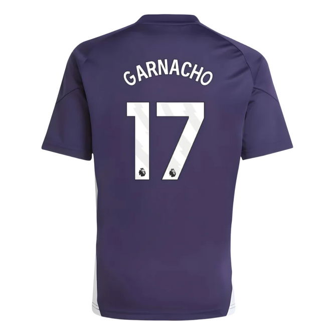 2025-2026 Man Utd Training Jersey (Aurora Plum) - Kids (Garnacho 17)