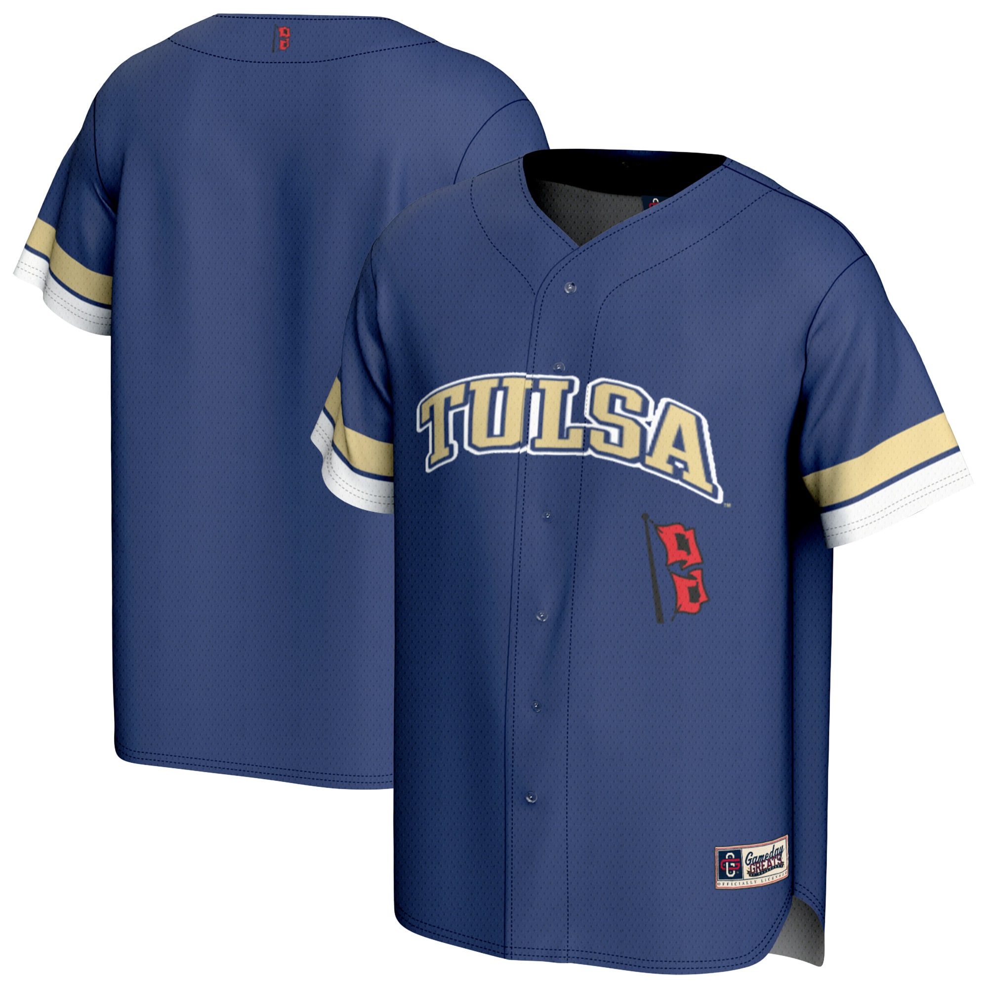 [NJP] Tulsa Golden Hurricane GameDay Greats Youth Baseball Jersey - Royal