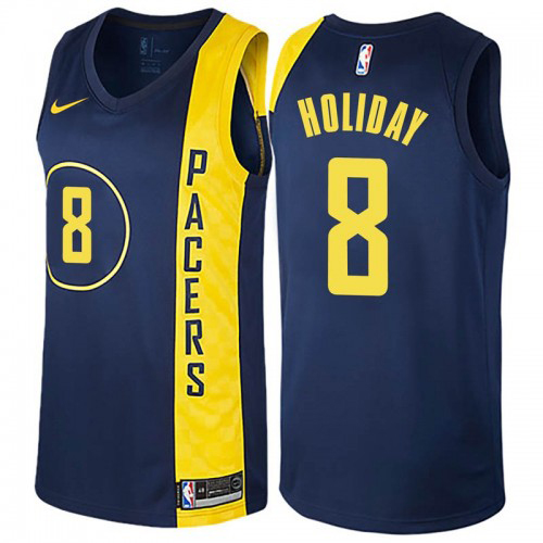 Blue IND Indiana Pacers #8 Nike Modern Jersey Premium Quality