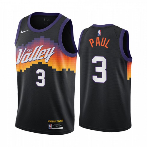 Authentic PHX #3 Chris Paul 2020 City NBA Swingman Jersey Black -